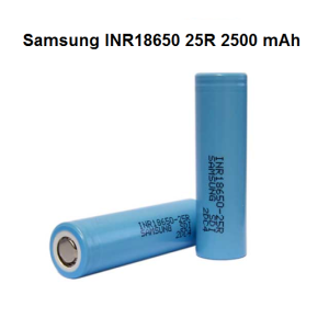 Επαναφορτιζόμενη μπαταριά λιθίου Samsung INR18650-25R 2500mAh 3.7V